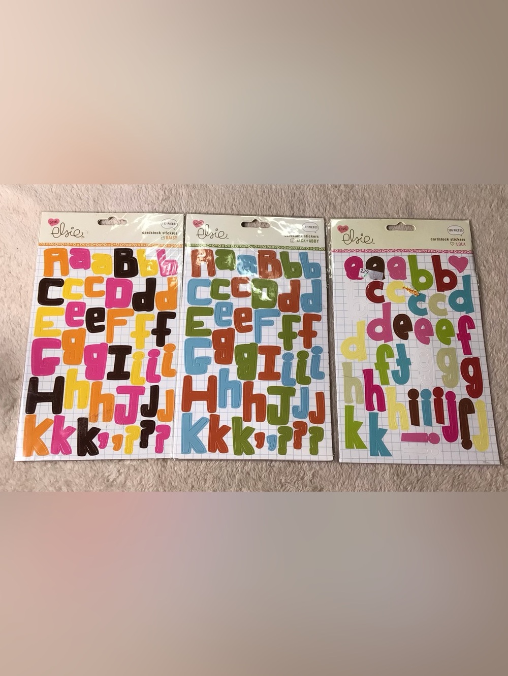 Multicolor Foam Alphabet Sticker Sheets - Assorted Bright Letters